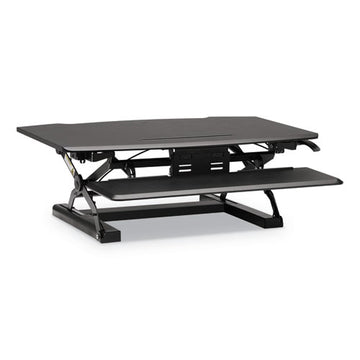 HON® Coordinate Portable Desktop Riser, 35.04" X 31.1" X 5" To 16.54", Black freeshipping - TVN Wholesale